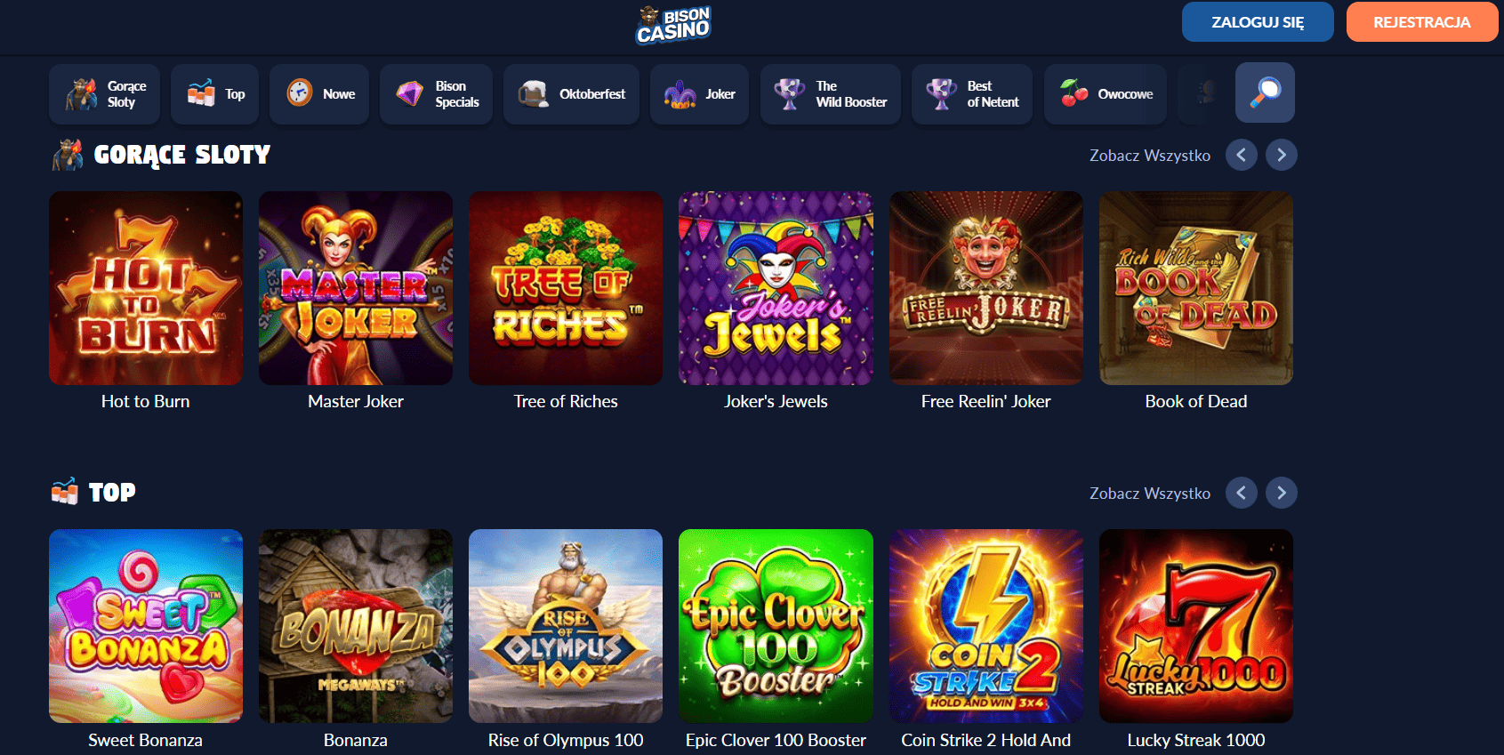 Bison Casino Online 2025